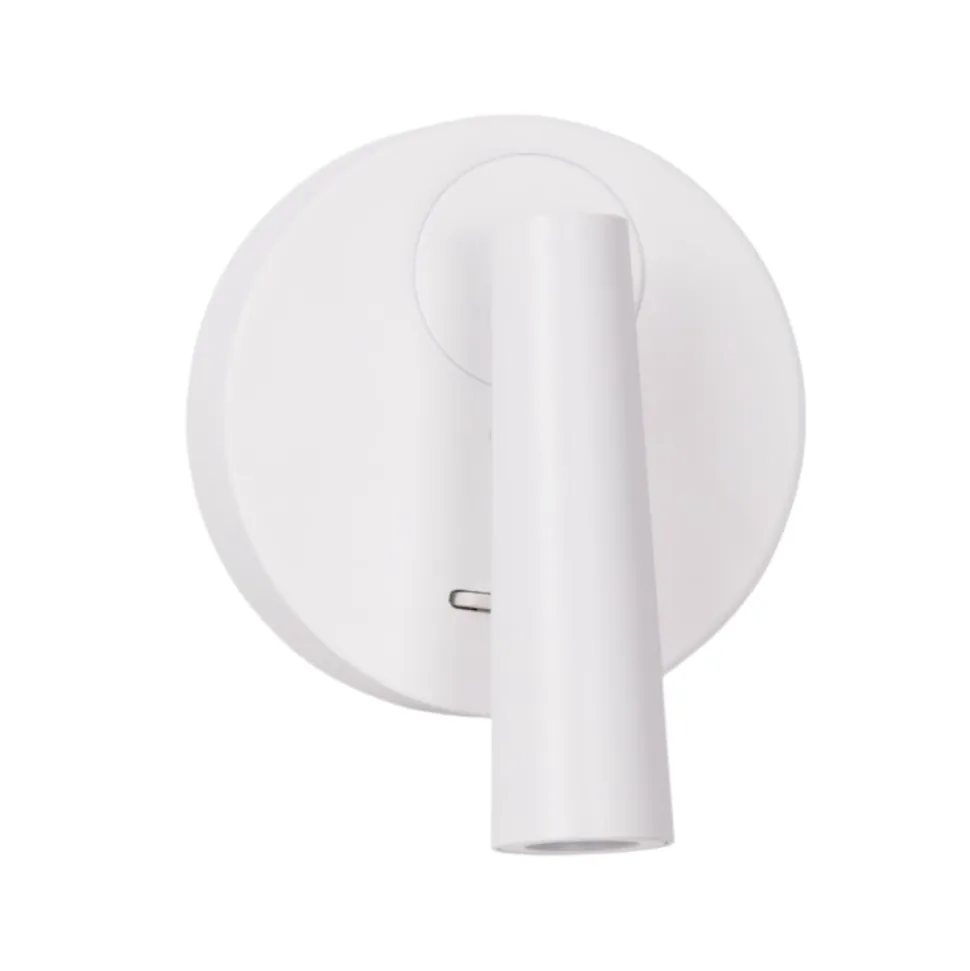 Applique camera da letto led 3000k orientabile bianco