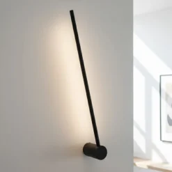 Applique camera da letto nera nera led 17w 3000k
