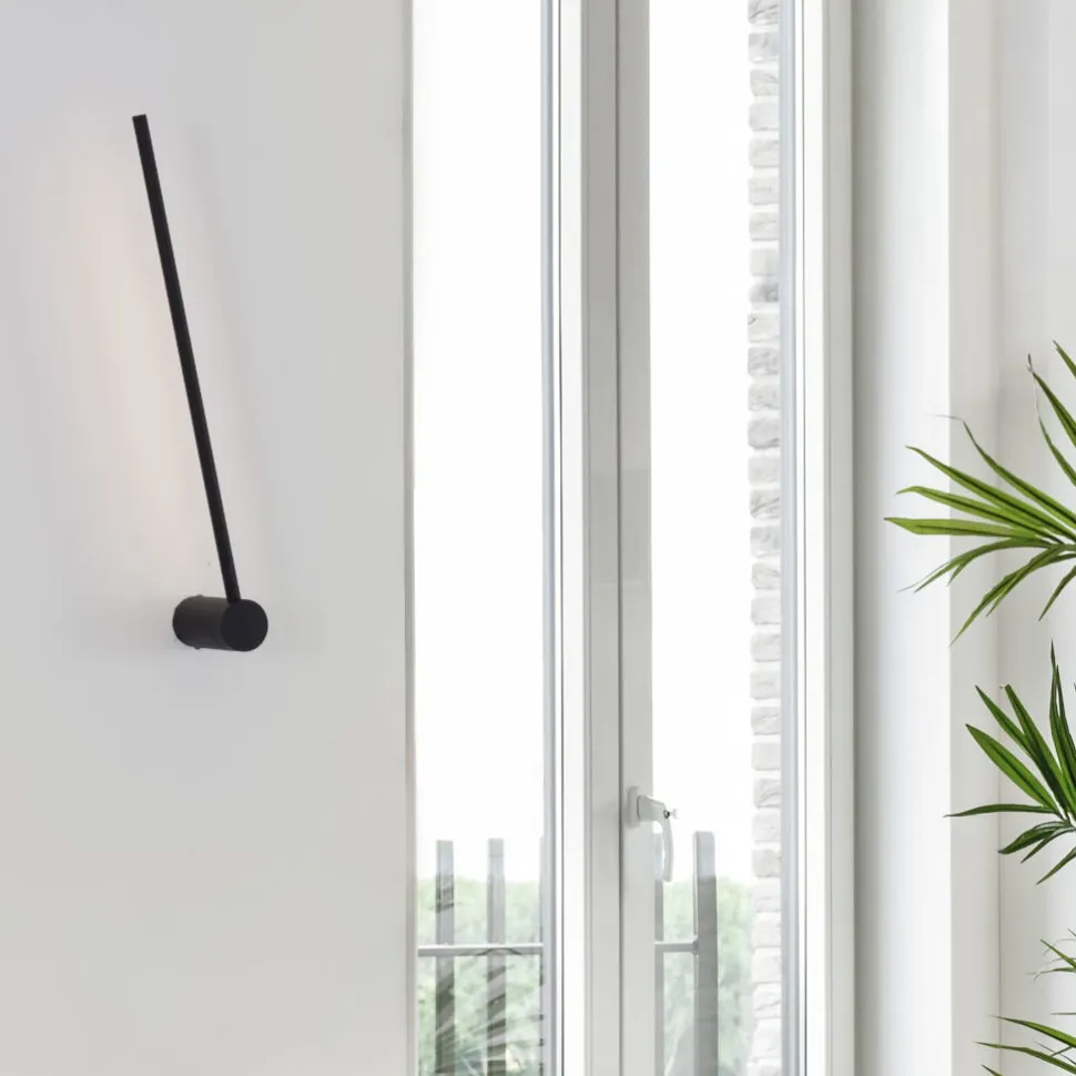 Applique camera da letto nera nera led 17w 3000k