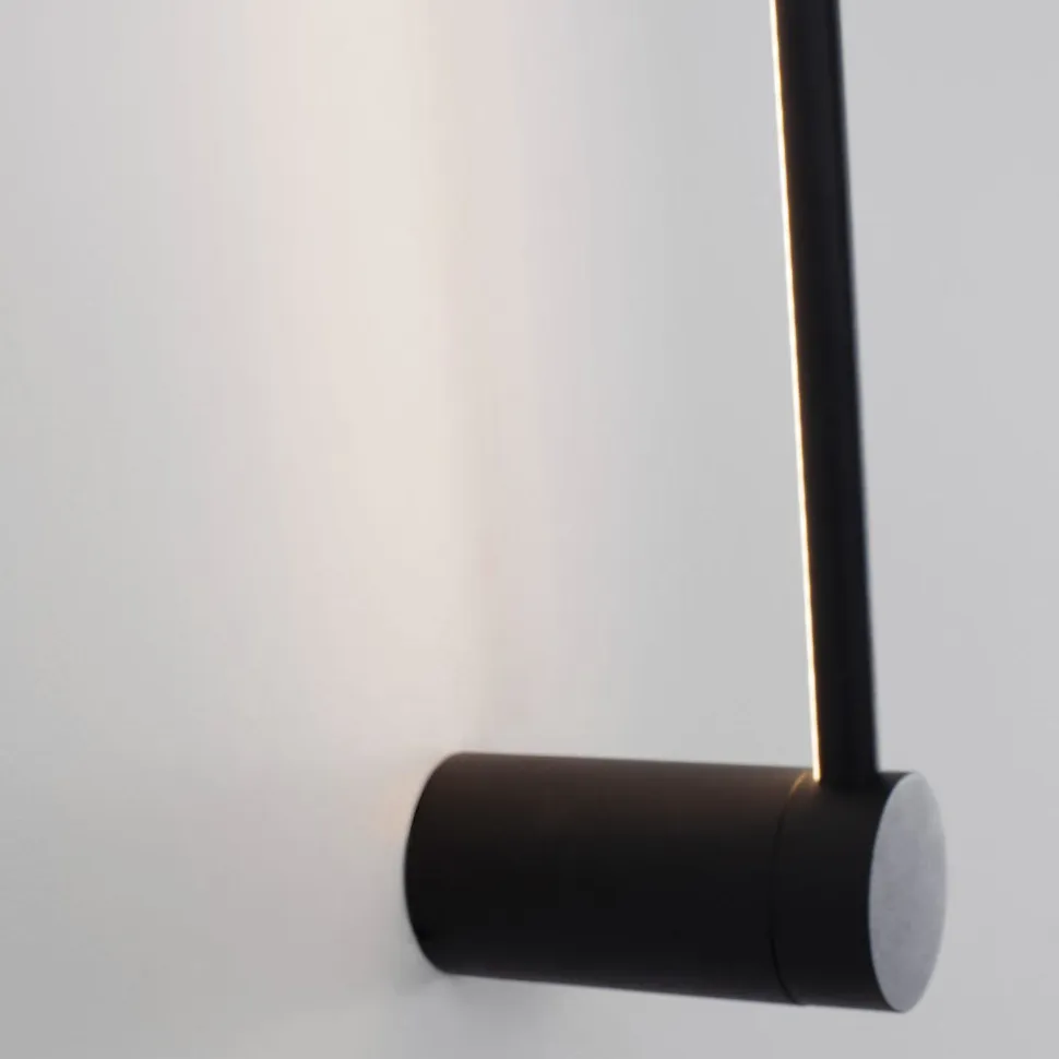 Applique camera da letto nera nera led 17w 3000k