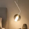 Applique camera da letto pendente sabbia vetro fume top light v line