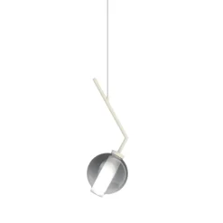 Applique camera da letto pendente sabbia vetro fume top light v line