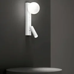 Applique camera da letto presa usb doppia luce bianco fog perenz