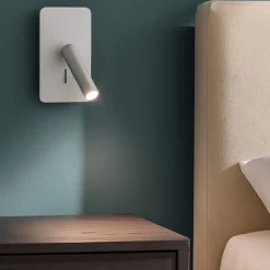 Applique camera da letto 3w 3000k orientabile grigio
