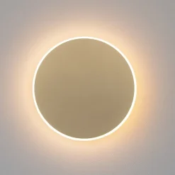 Applique cerchio 20cm oro led 12w 3000k moderno