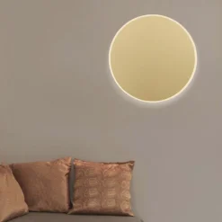 Applique cerchio 20cm oro led 12w 3000k moderno