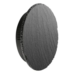 Applique cerchio di ardesia antracite led 9w 3000k dimmerabile