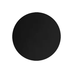 Applique cerchio nero 30cm da parete moderna per interni