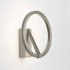Applique cerchio nickel design moderna led 10w 2700k-3000k-4000k