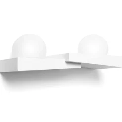 Applique cicladi sforzin in gesso bianco design moderna