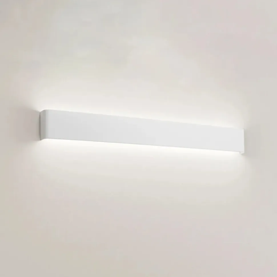 Applique 83cm led 30w 3000k bianca moderna wey perenz