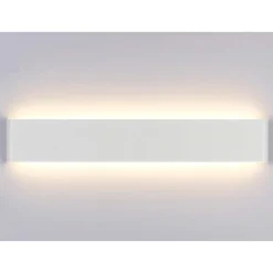 Applique 83cm led 30w 3000k bianca moderna wey perenz
