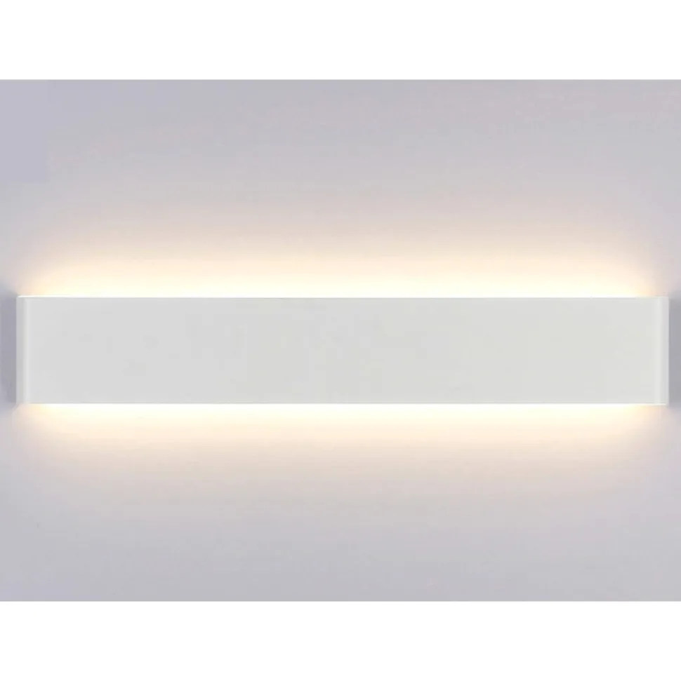 Applique 83cm led 30w 3000k bianca moderna wey perenz