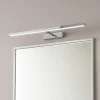 Applique 77cm orientabile cromo per specchio da bagno riga perenz