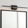 Applique 90 cm per specchio da bagno nero