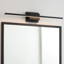 Applique 90 cm per specchio da bagno nero