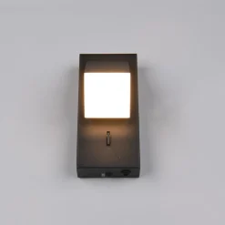 Applique comodino camera da letto nero led 3000k orientabile