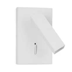 Applique comodino camera da letto bianca led 3000k orientabile