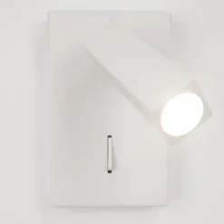 Applique comodino camera da letto bianca led 3000k orientabile