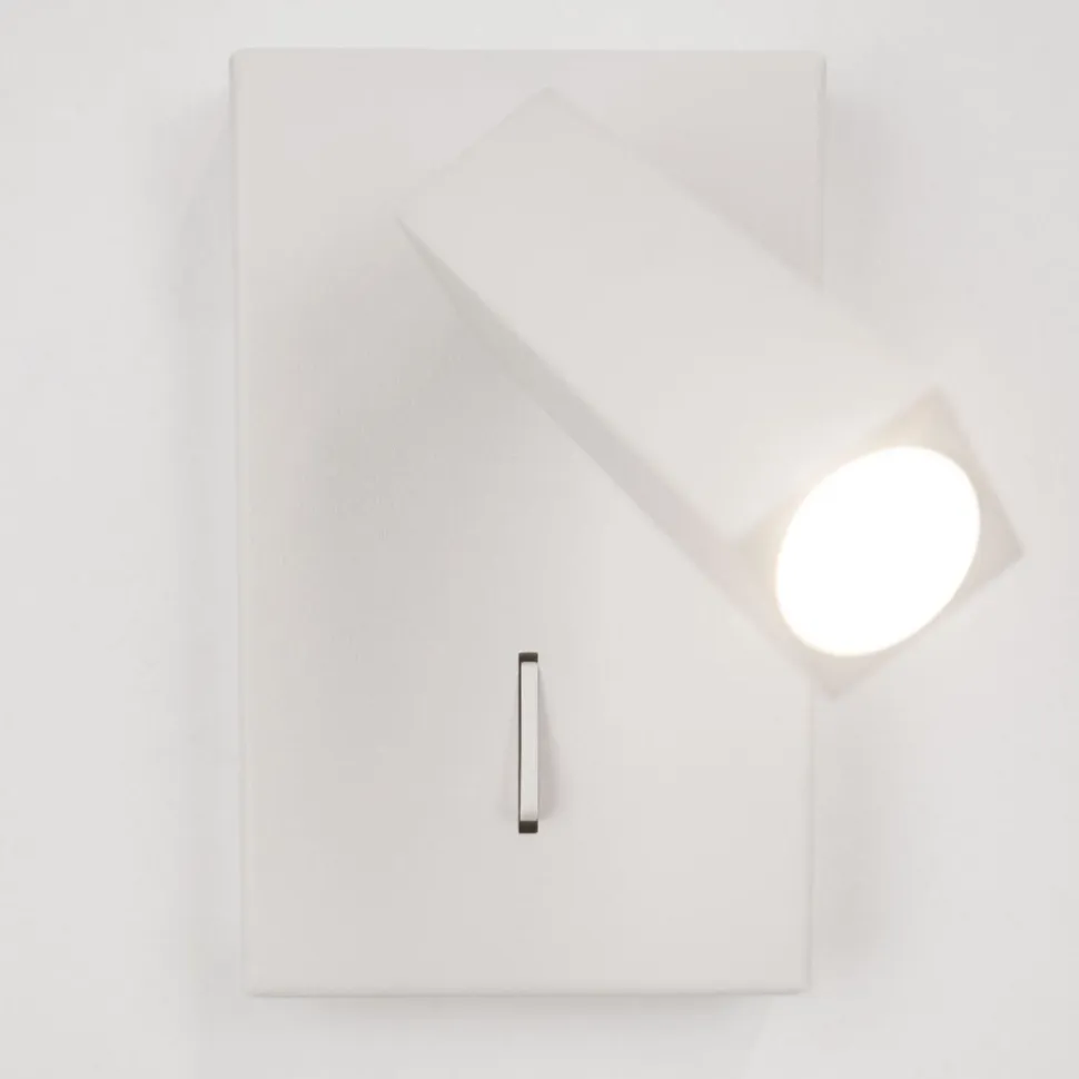 Applique comodino camera da letto bianca led 3000k orientabile