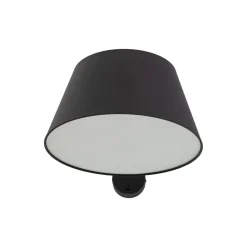 Applique con braccio orientabile nero per comodino camera da letto