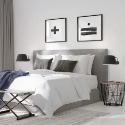 Applique con braccio orientabile nero per comodino camera da letto