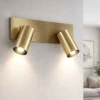 Applique con faretti orientabili oro ottone fabas luce flores
