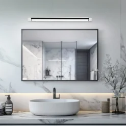 Applique cromo per bagno orientabile led 15w 3000k 4000k dimmerabile