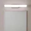 Applique cromo per specchio bagno 60cm led 6w 3000k