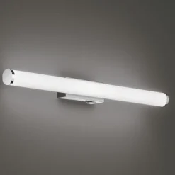 Applique cromo per specchio bagno 60cm led 6w 3000k