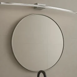 Applique curvo per specchio da bagno cromo 6w 3000k