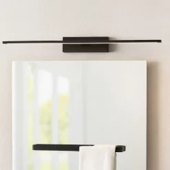 Applique da bagni nera per specchio 20w 3000k