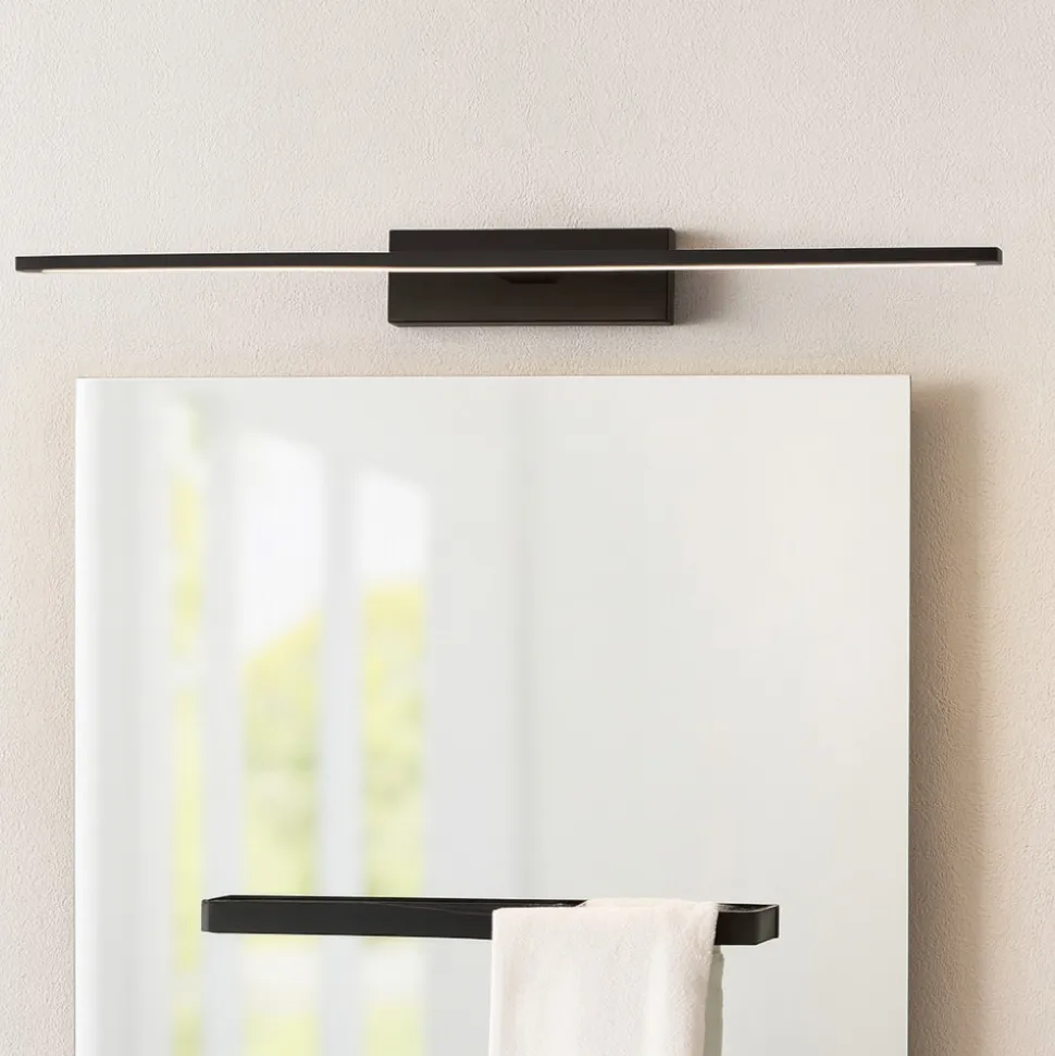 Applique da bagni nera per specchio 20w 3000k