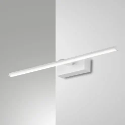 Applique da bagno bianco 50cm led 10w 3000k fabas luce nala