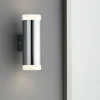 Applique da bagno cilindro cromo led 8w 3000k ip44