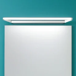Applique da bagno 43cm circular linea light cromo led 8w 3000k fp