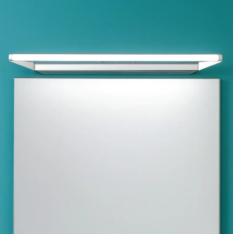 Applique da bagno 43cm circular linea light cromo led 8w 3000k fp