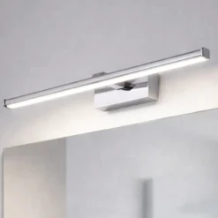 Applique da bagno cromato 50cm led 10w 3000k fabas luce nala