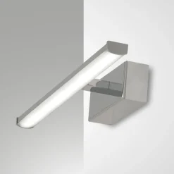 Applique da bagno cromato 50cm led 10w 3000k fabas luce nala