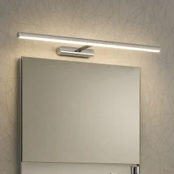 Applique da bagno cromo led 2700k linea light straight ip40