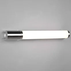 Applique da bagno cromo led 8w 3000k con presa elettrica