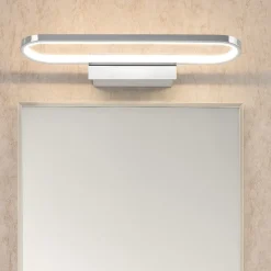 Applique da bagno cromo moderna led 17w 3000k