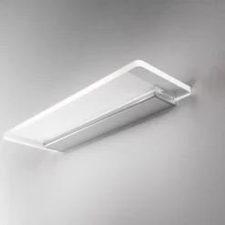 Applique da bagno led 28w 3000k alluminio anodizzato linea light skinny