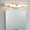 Applique da bagno led 14w 4000k bianca geometrica ip44