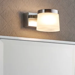 Applique da bagno led 5w 3000k cromo ip44