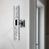 Applique da bagno led 6w 3000k moderna vetro e cromo