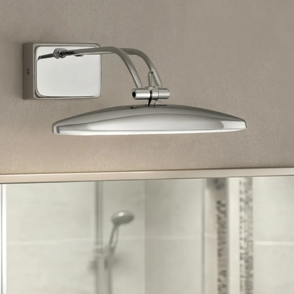 Applique da bagno mirror 20 ap2 ideal lux cromo luce orientabile