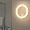 Applique da bagno moderna bianca rotonda led 20w 3000k ip65