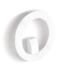 Applique da bagno moderna bianca rotonda led 20w 3000k ip65