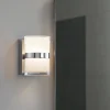 Applique da bagno moderno led 10w 3000k cromo
